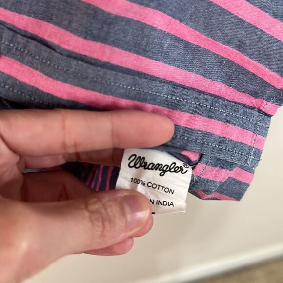Vintage? Mens Wrangler Button a down size L - Picture 3 of 4
